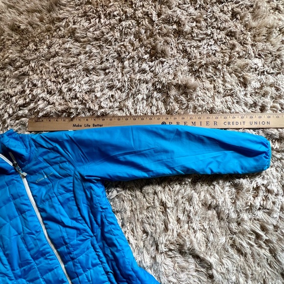 EDDIE BAUER LIGHTWEIGHT BLUE PUFFER JACKET SIZE SMALL - Picture 12 of 14